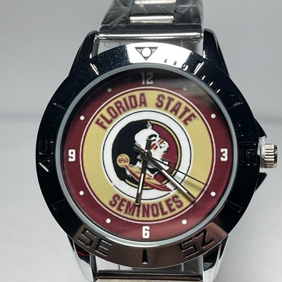 Florida State Seminoles NCAA Stainless Steel Men's Watch NEW!! - Picture 1 of 8